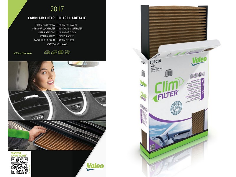 Komplexní katalog kabinových filtrů Valeo